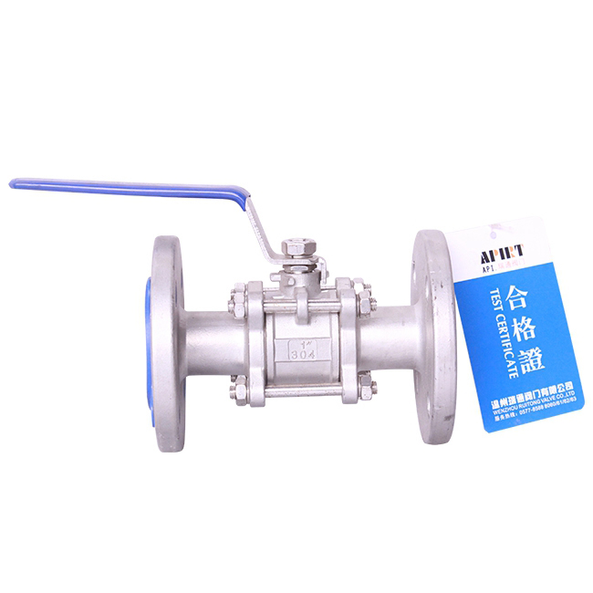 Three flange ball valves